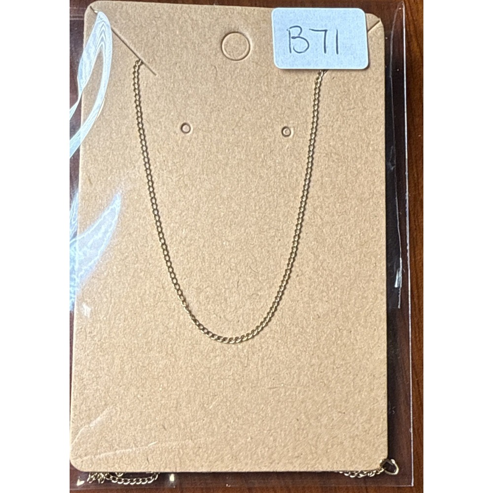 (b71) Gold Filled 13.5 Total Length Necklace 1/20 12KGF TK
